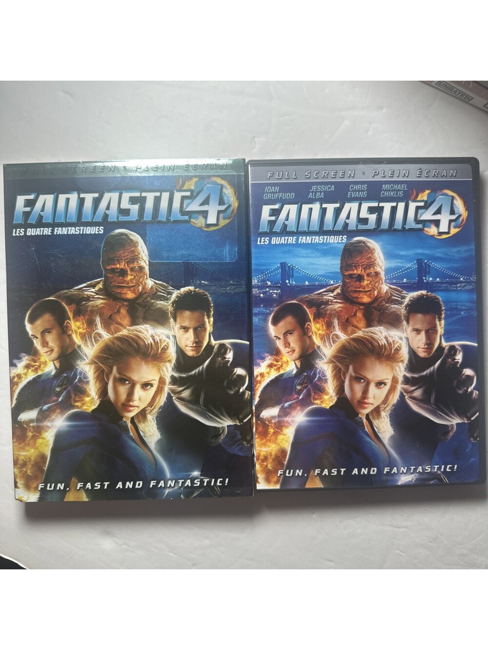 Fantastic 4 VHS 2005 Marvel Jessica Alba Chris Evans Slipcover Tested VG